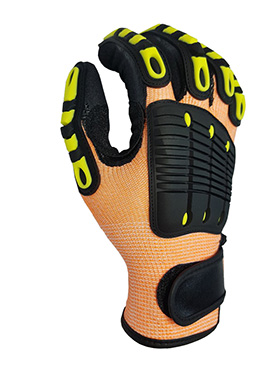 CUT 5 Impact resistant Orange Impact resistant glove