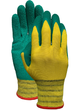 Polyester Latex crinkled finish glove