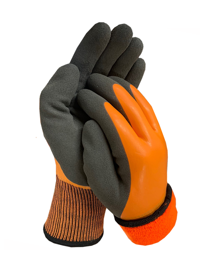 7Gauge/13Gauge double knitting with latex double dip glove