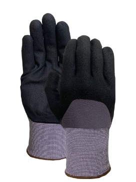 Nylon with Nitrile micro finish half coating glove
