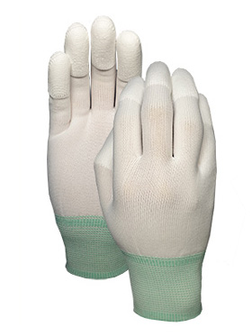 Nylon with PU finger top Glove