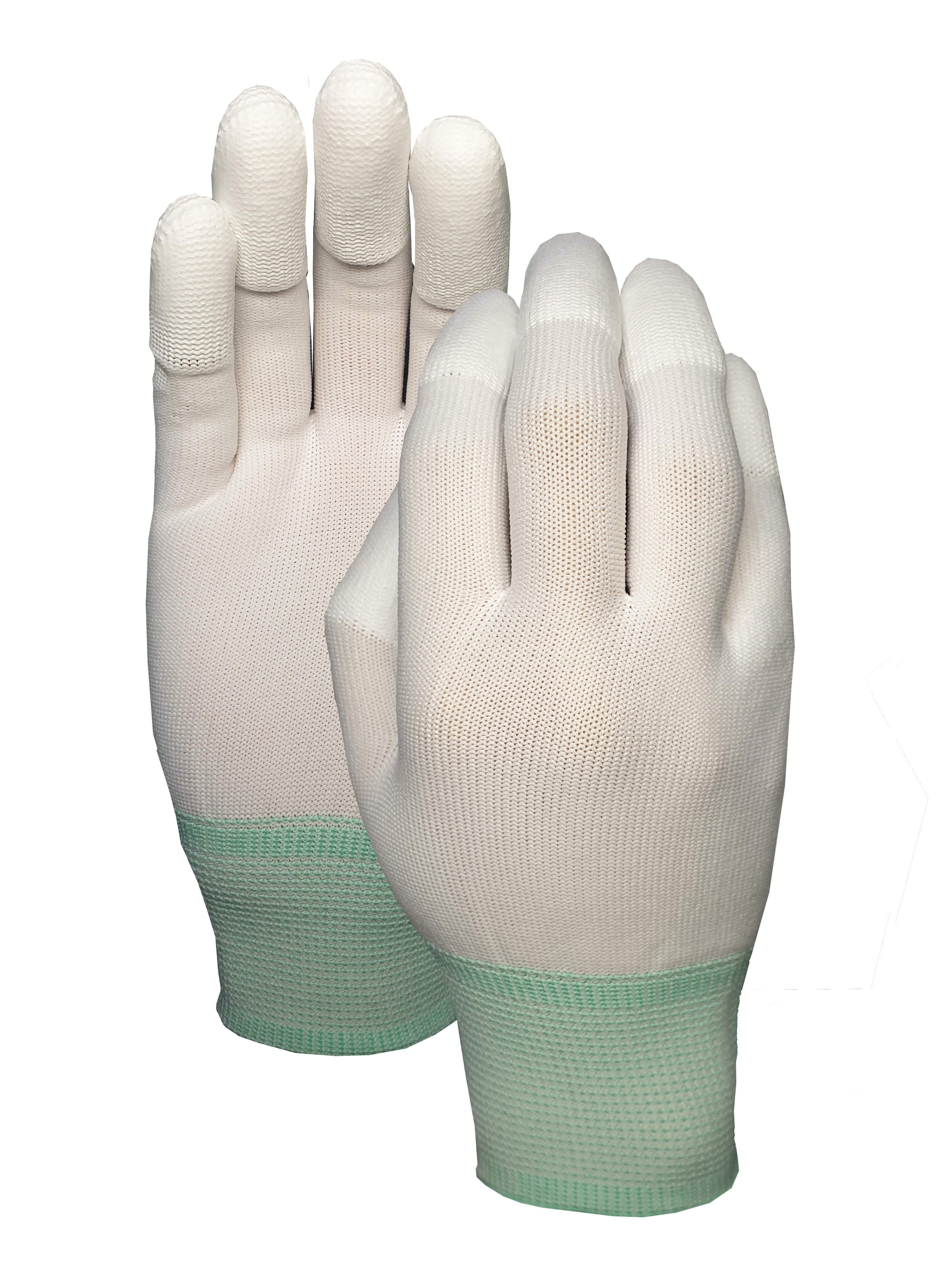Nylon with PU finger top Glove