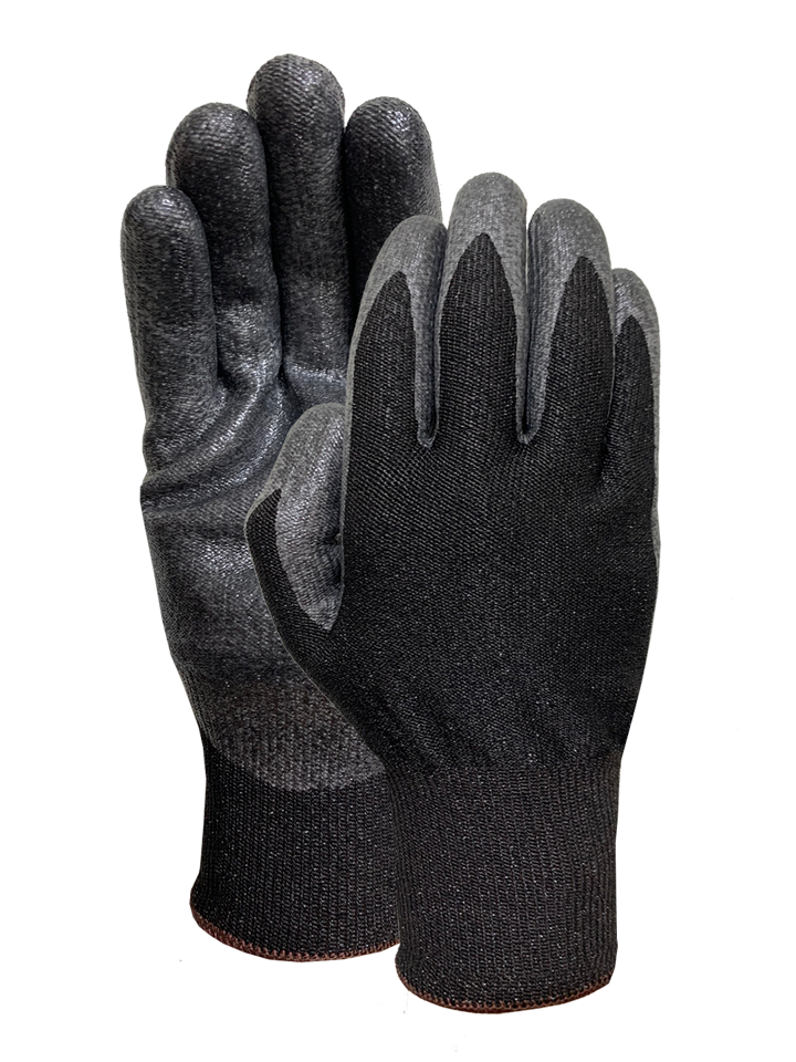 CUT 5 Black HPPE with nitrile foam glove